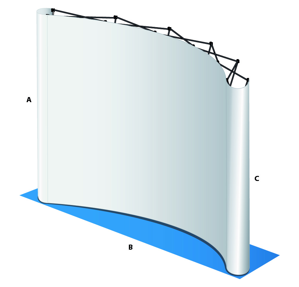 PopUp Faltsystem Magnetschienen Expand MediaWall XL