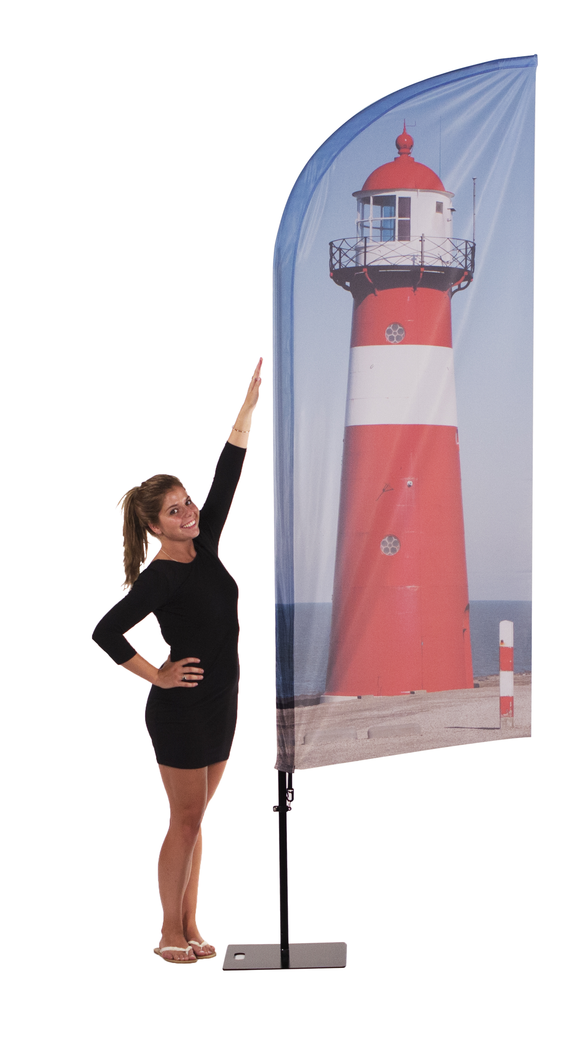 Beachflag Aluminium mobil I