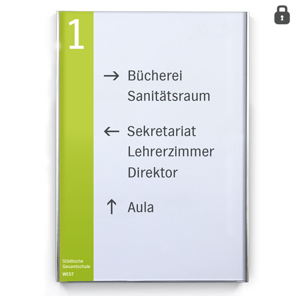 Infotafel / Wegweiser LITE Secure