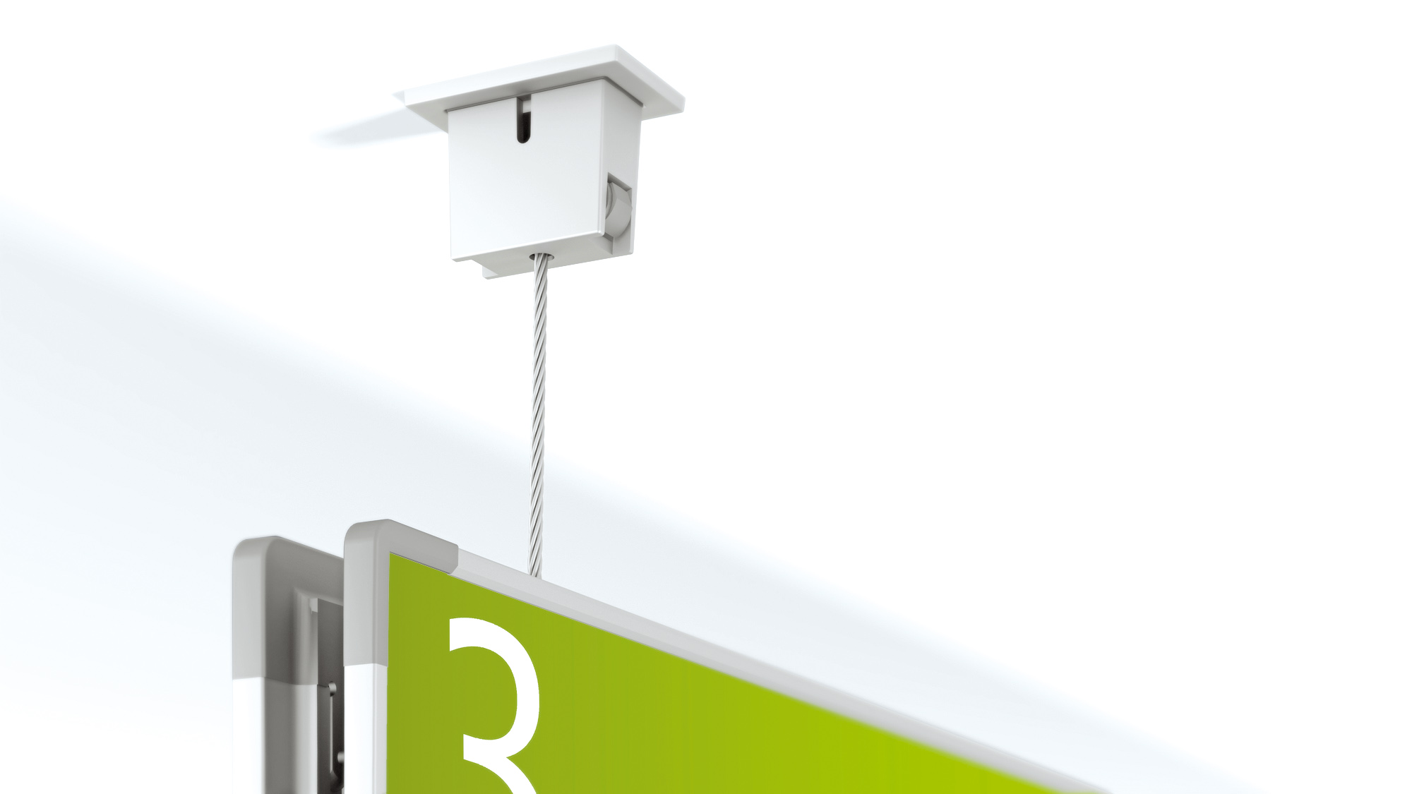 Deckenschild / Deckenabhänger pixquick suspension