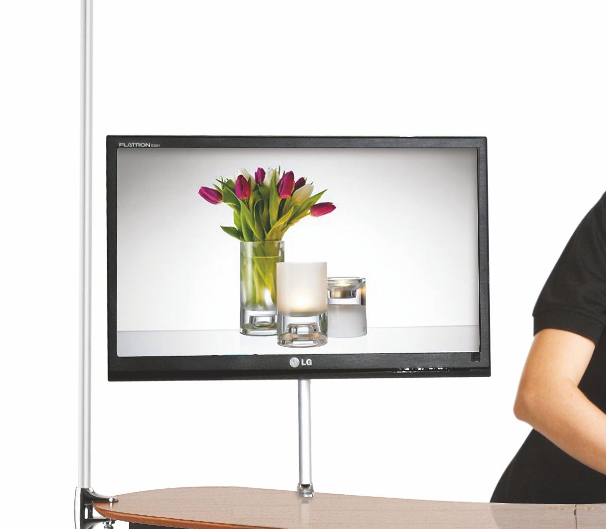 Monitorhalterung für Koffertheke Expand PodiumCase / PodiumCase XL
