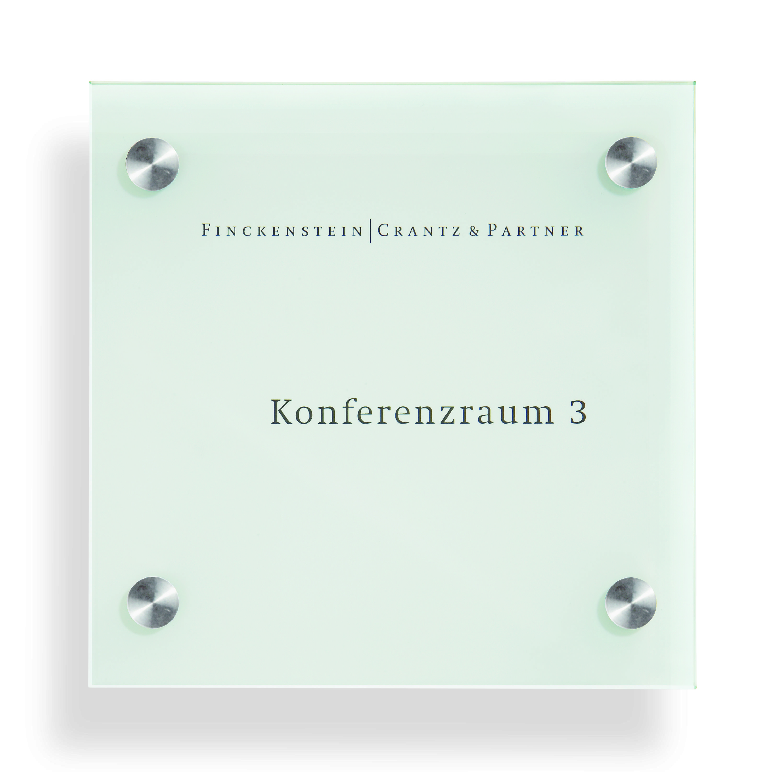 Türschild CRISTALLO gerade