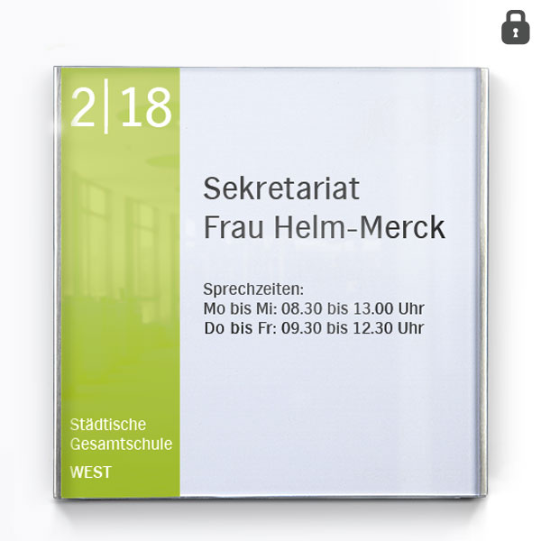 Türschild LITE Secure