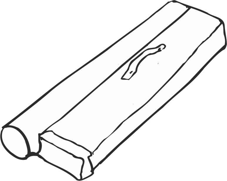 Tasche für Thekendruck + Magnetschienen