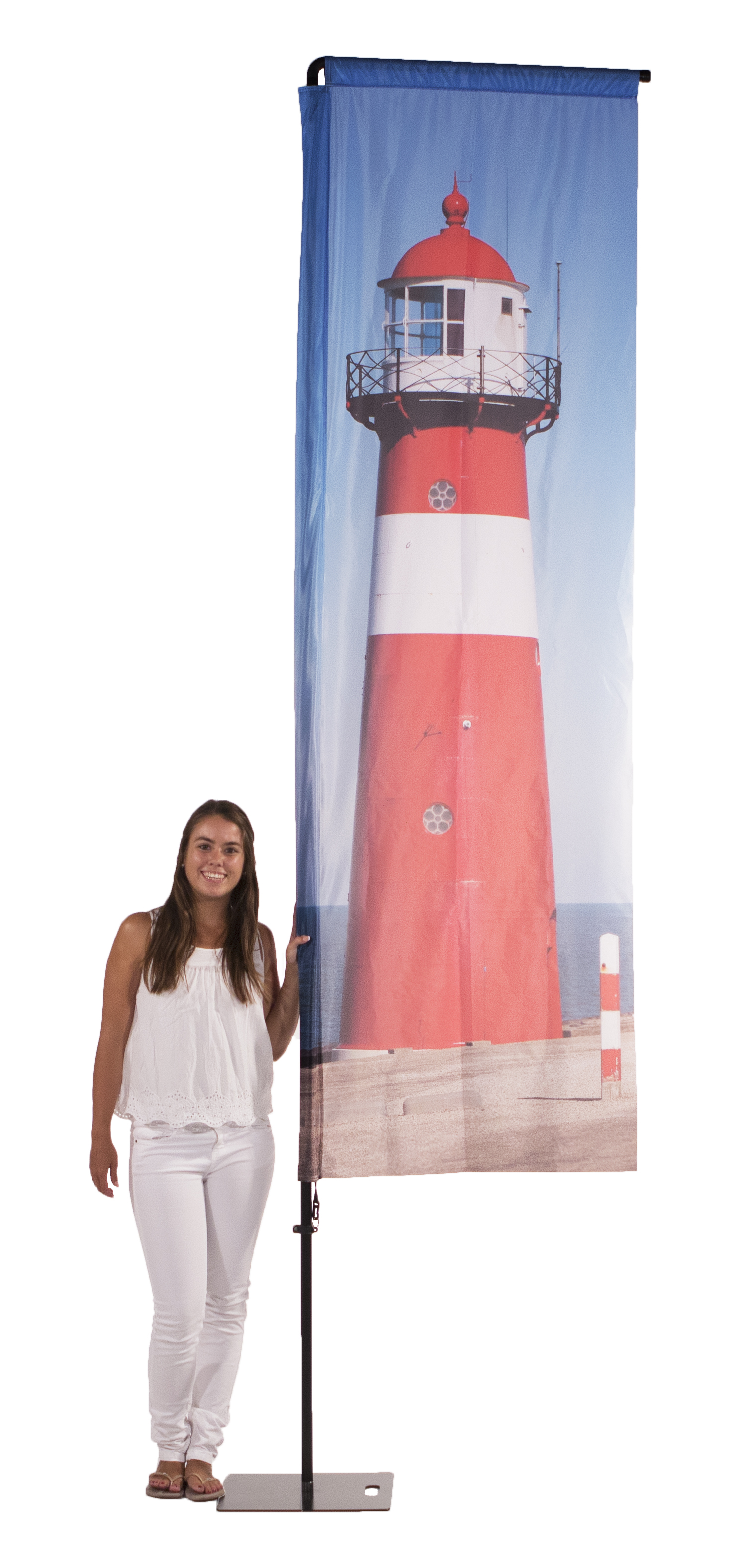 Beachflag Aluminium mobil III