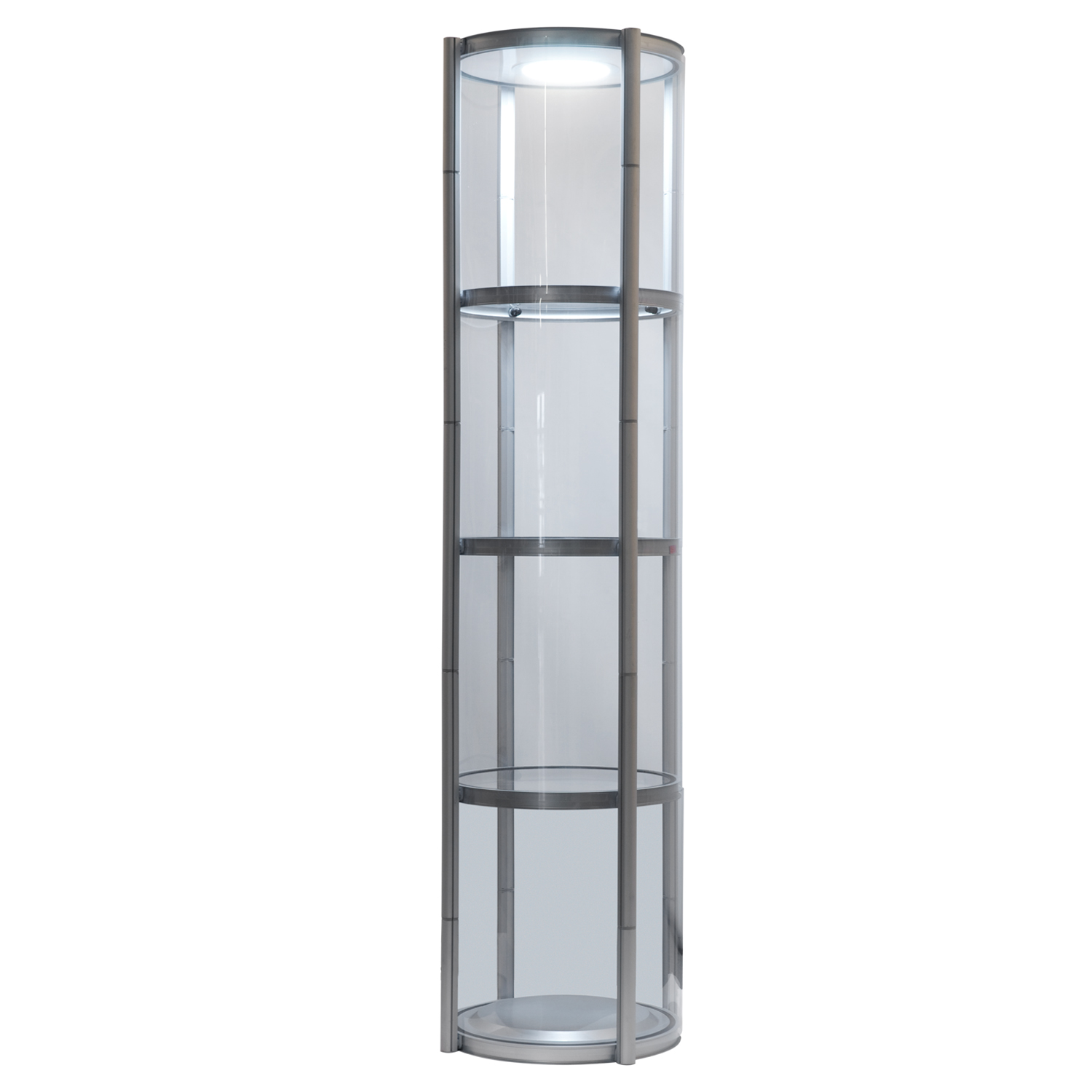 Bodenvitrine mobil | Säule 2000 LED