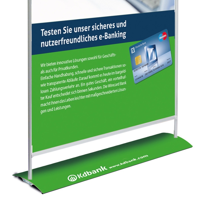 Individualisierung für Bannerdisplay mobil myMAGO stand up