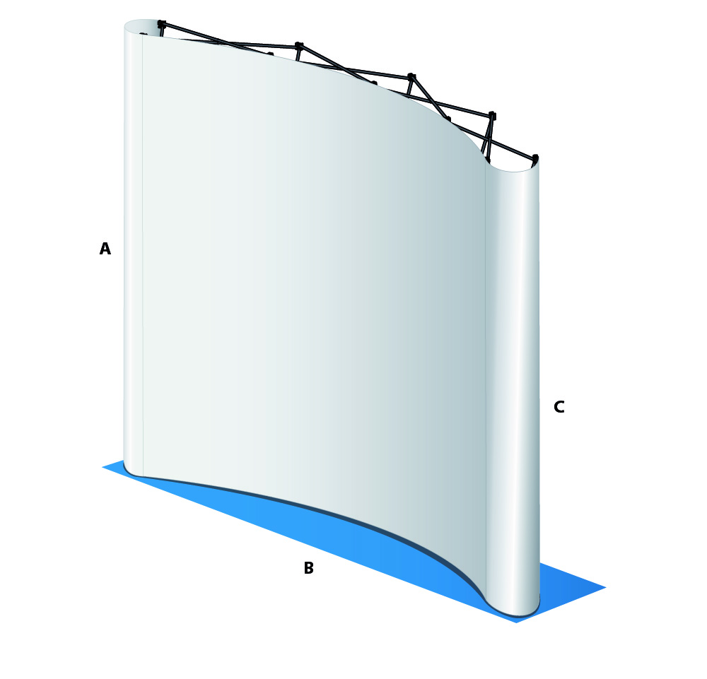 PopUp Faltsystem Magnetschienen Expand MediaWall XL