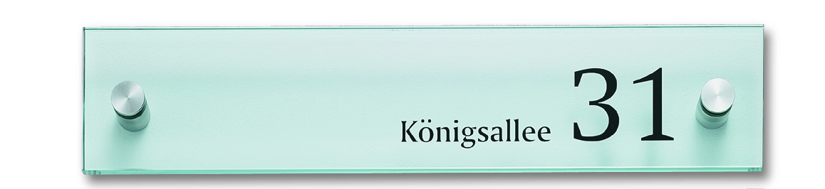 Infotafel / Wegweiser CRISTALLO klar | 1 Scheibe
