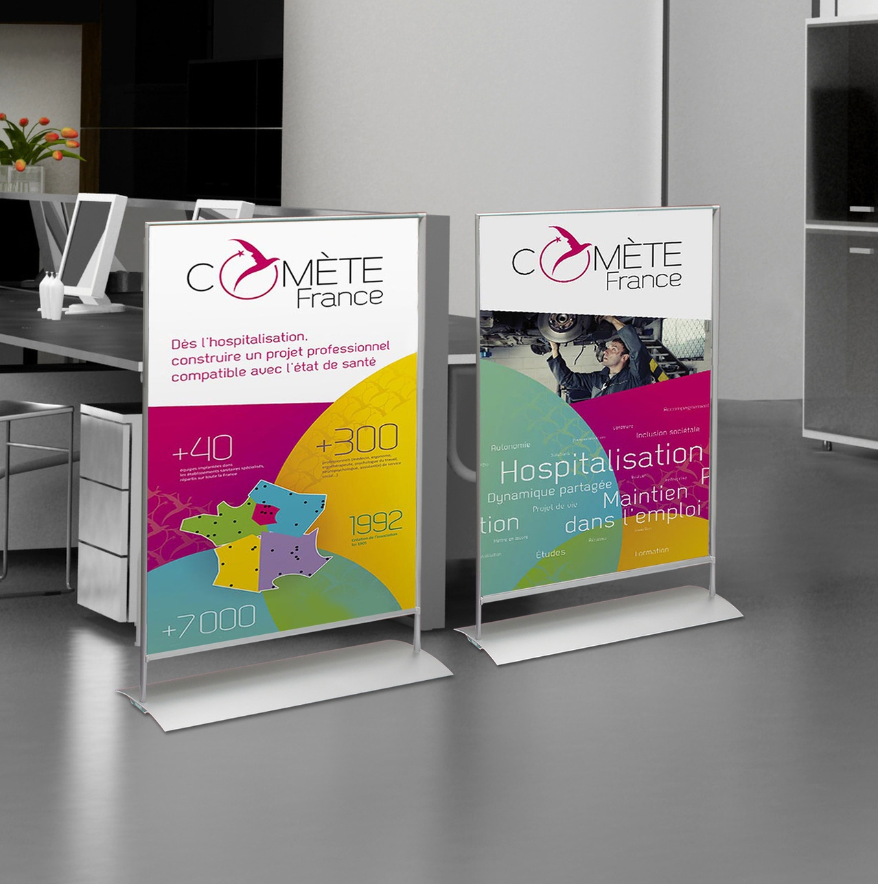 Bannerdisplay mobil myMAGO stand up