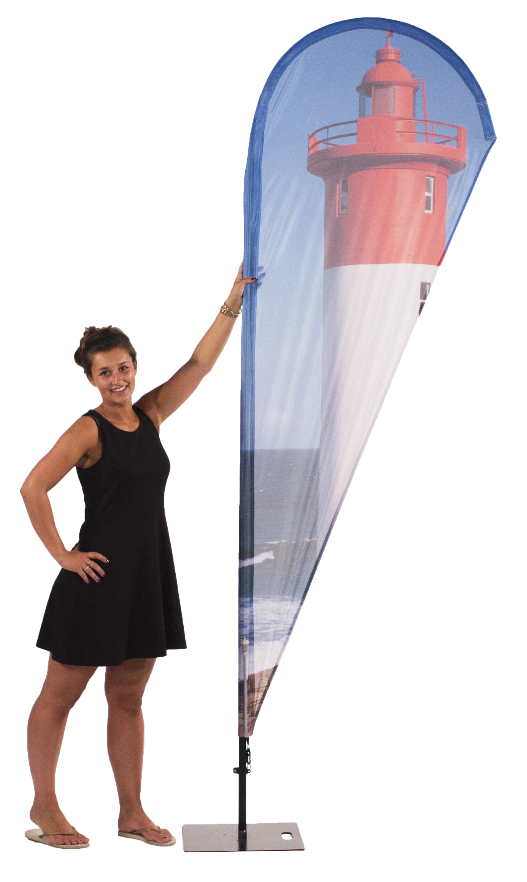 Beachflag Aluminium mobil II