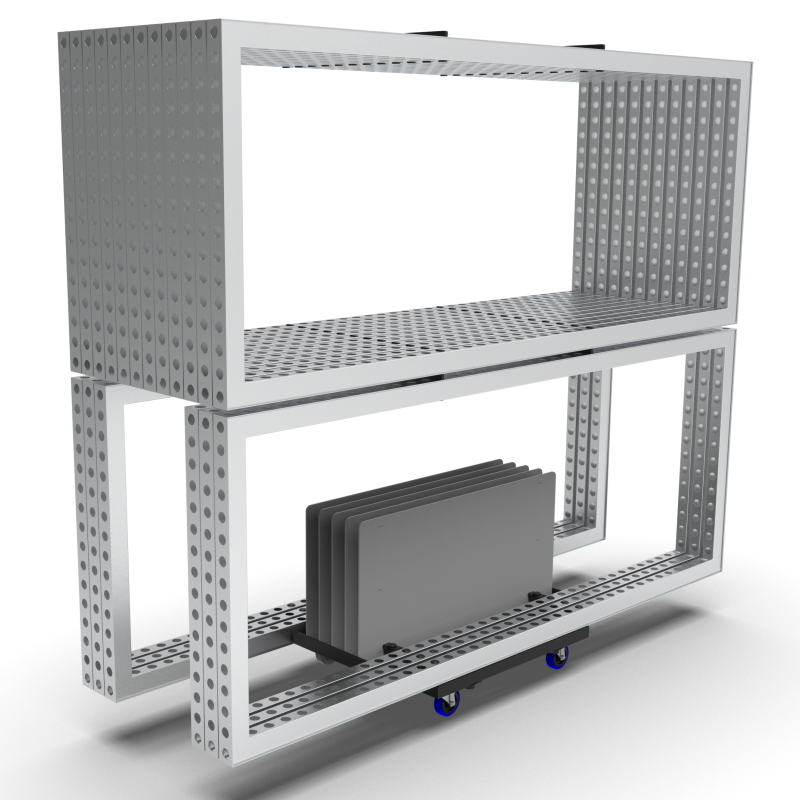 Zusatzset Grundplatten für Transportwagen beMatrix Trolley III